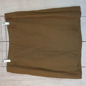 Ralph Lauren Collection purple label vintage linen wrap skirt RARE size 14